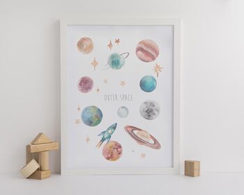 Personalised Planets Art Print, 2 of 5