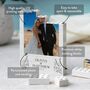 Personalised Wedding Photo Print Block For Couple, thumbnail 4 of 10
