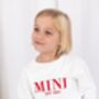 Christmas Mini Est Personalised Embroidered Sweatshirt Jumper With Optional Matching Mama, thumbnail 11 of 12