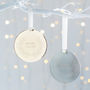 Personalised Mr And Mrs Metal Disc Wreath Decoration, thumbnail 1 of 3