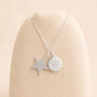 Personalised Sterling Silver Pavé Star Pendant Necklace, thumbnail 4 of 10