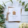 Personalised New Home Card, Handmade Modern Design, thumbnail 1 of 4