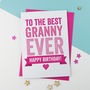Birthday Card For Gran, Nanny Or Nanna, thumbnail 1 of 3