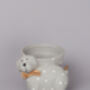 G Decor Grey Spotted Cute Dog Planter, thumbnail 2 of 5