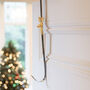 Silver And Gold Stag Over Door Wreath Hanger, thumbnail 4 of 4