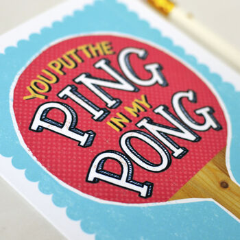 Ping Pong Love Card, 2 of 4