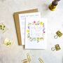 Spring Flowers Folded Wedding Invitation Suite, thumbnail 5 of 9
