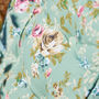 Set Of Two Green Floral Seat Cushions With Ties, thumbnail 3 of 4