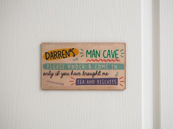 Personalised Home Office Wooden Door Sign, 2 of 2