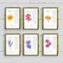 Colourful Flowers Table Plan Cards, thumbnail 4 of 5