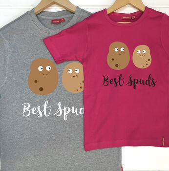 Personalised Best Spuds T Shirt Set, 3 of 11