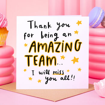 Amazing Team Thank You Card, 2 of 2