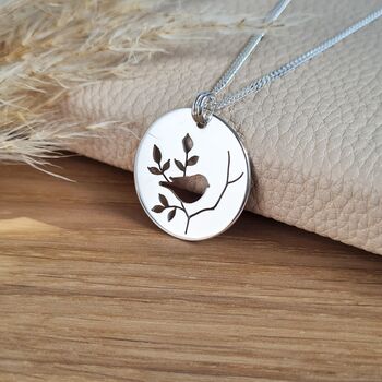 Sterling Silver Robin Necklace, 5 of 6