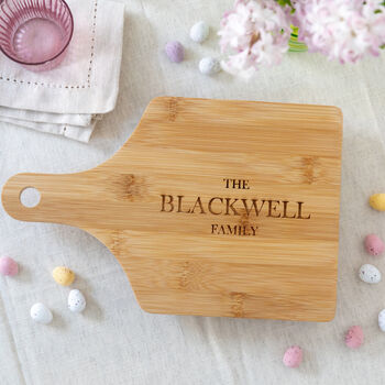 Personalised Wooden Easter Family Chopping Board, 3 of 4