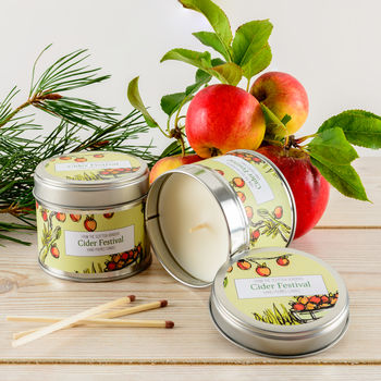 Cider Festival Spiced Apple Scented Candle, 2 of 2