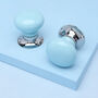 G Decor Set Of Two Blue Mortice Ceramic Door Knobs, thumbnail 1 of 5