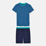 Men's 'Ultramarine' Bamboo Short Pyjama Set, thumbnail 5 of 7