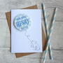 Little Bear New Baby Boy Personalised Card, thumbnail 3 of 5