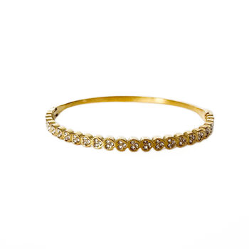 Lana Luxe 18k Gold Plated Jewelled Hinged Bracelet, 3 of 3