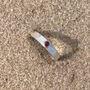 Pink Or Green Tourmaline October Birthstone Ring In Textured Sterling Silver, thumbnail 7 of 12