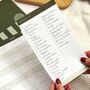 A4 Weekly Meal Planner With Tear Off Grocery List, thumbnail 10 of 10