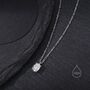 Tiny Moissanite Diamond Pendant Necklace, thumbnail 4 of 11