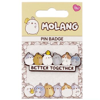Molang Better Together Pin Badge, 3 of 3