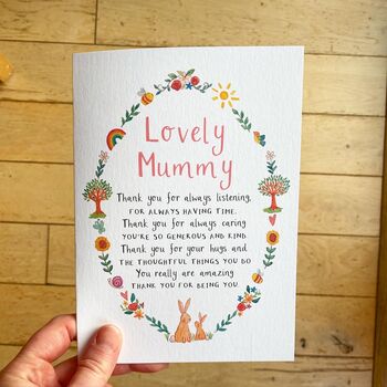 Personalised Wish For Mum Mummy Mother Card, 4 of 5