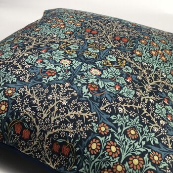William Morris Blackthorn Cushion Cover In Indigo, 6 of 6