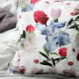 Crabapple And Iris Garden Cushion Cover Pink, thumbnail 3 of 7