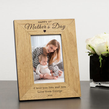 Personalised Happy 1st Mothers Day Picture Frame, 2 of 2