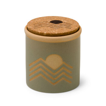 Sage Green Glazed Ceramic Candle With Eucalyptus Scent, 2 of 2