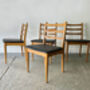 Mid Century Dining Chairs By Schreiber, thumbnail 4 of 4