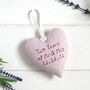 Personalised Hanging Heart Gift For 2nd Or Any Anniversary, thumbnail 2 of 12