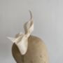 Sculptural Ivory Bow Fascinator 'Ava', thumbnail 6 of 9