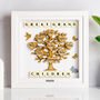 Wooden Personalised Great Grandchildren Family Tree Frame, thumbnail 6 of 8