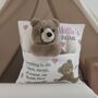 Personalised Childs Cushion With Teddy Bear, thumbnail 3 of 9