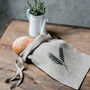 Reusable Natural Linen Bread Bag, thumbnail 2 of 3