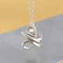 Swirl Knot Sterling Silver Necklace, thumbnail 1 of 7