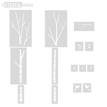 Birch Tree Stencil Pack, 10 of 12