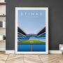 Manchester City Etihad Stadium Mcfc Poster, thumbnail 3 of 8
