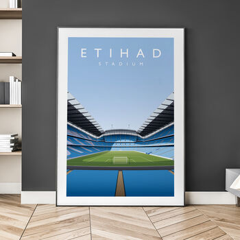 Manchester City Etihad Stadium Mcfc Poster, 3 of 8
