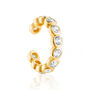 Cubic Zirconia Gold Plated Ear Cuff, thumbnail 2 of 5