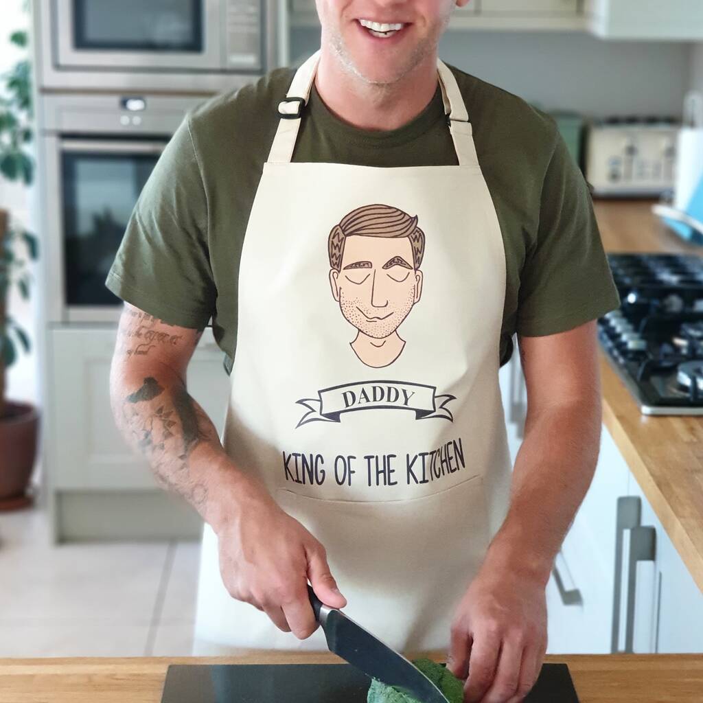 Personalised King Of The Kitchen Fathers Day Apron, 1 of 4