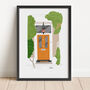 Personalised Illustrated Front Door Portrait, thumbnail 1 of 6
