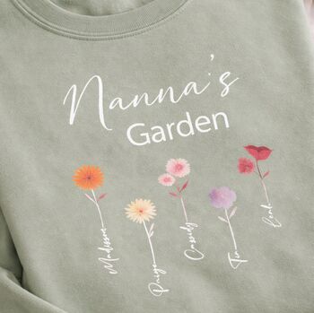 Personalised Botanical Garden Sweatshirt, 3 of 4