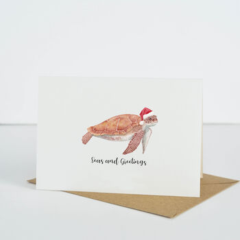 Sealife Christmas Card Pack, 3 of 4