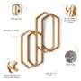 Scandi Oak Wood Toilet Paper Holder, thumbnail 6 of 11