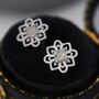 Vintage Inspired Opal Stud Earrings In Sterling Silver, thumbnail 6 of 12