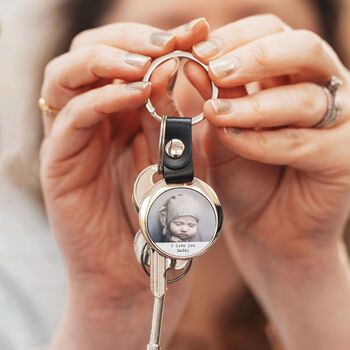 Father's Day Personalised Photo And Message Keyring, 3 of 3